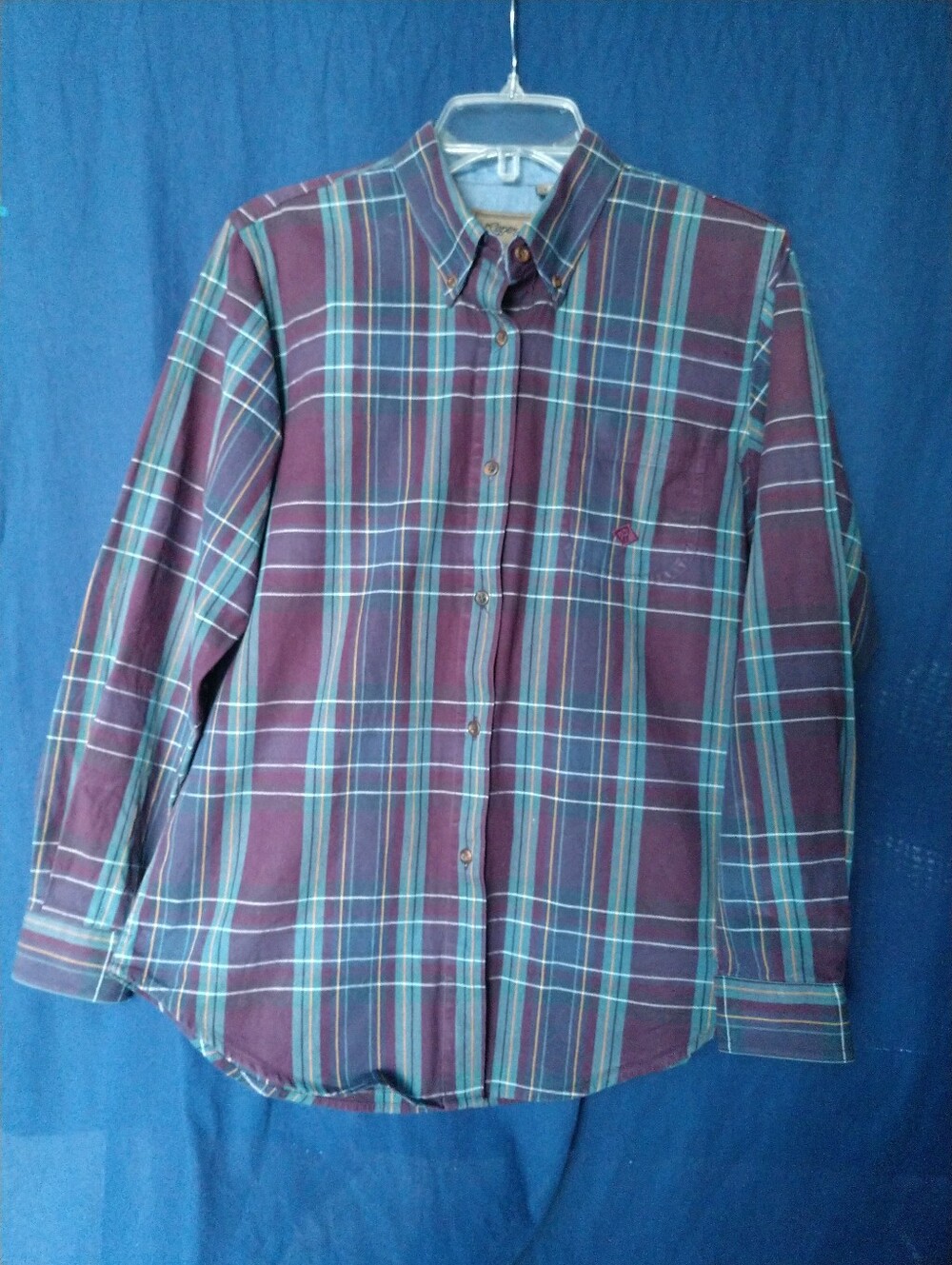 Roper Women's Western Shirt Plaid Multicolor Long Sleeve Cowgirl Country Medium